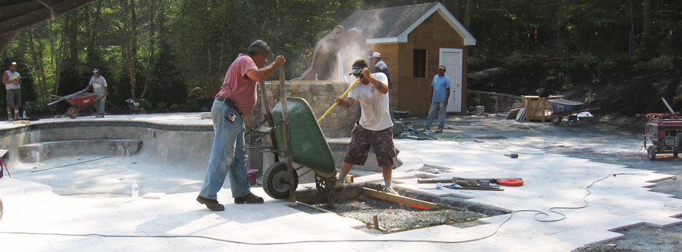 Let us help you find labor for your next pool deck concrete pour project